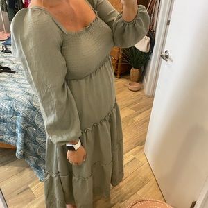 Sage Green midi/Maxi dress
